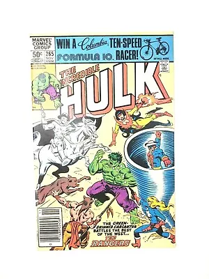 Buy Incredible HULK #265 Newsstand Edition 1st Rangers Firebird MARVEL Comics 1981  • 17.91£