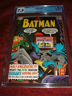 Buy Batman 183 Cgc 7.5 Off/white Pages 2nd Poison Ivy Key Issue • 289.99£