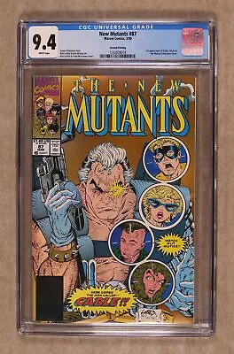 Buy New Mutants #87 Liefeld Variant 2nd Printing CGC 9.4 1991 1242608018 1st Cable • 69.56£
