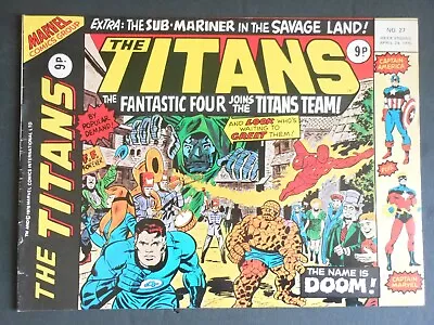 Buy Vintage THE TITANS Comic No.27 24 April 1976 Marvel Comics Group 36 Pages • 4.45£