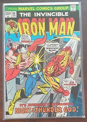 Buy Marvel Comics Iron Man #66 Feb 1974 (5.5 FN-) #MIS0289 • 19.99£