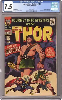 Buy Thor Journey Into Mystery #124 CGC 7.5 1966 4032624007 • 182.06£