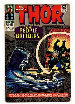 Buy Thor #134 GD- 1.8 1966 1st App. High Evolutionary, Man-Beast • 155.91£
