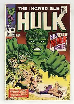 Buy Incredible Hulk #102 VG+ 4.5 1968 • 166.03£