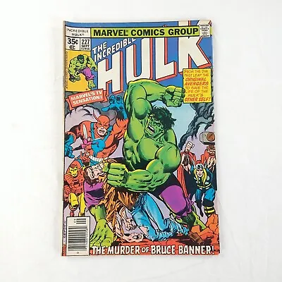 Buy The Incredible Hulk #227 Avengers Appearance (1978 Marvel Comics) • 4£