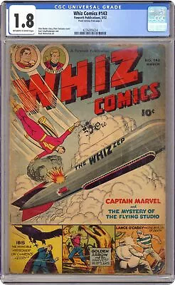 Buy Whiz Comics #143 CGC 1.8 1952 4276005024 • 194.67£