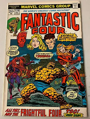 Buy Fantastic Four #129 Marvel 1st Series (6.0 FN) 1st Thundra Appearence (1972) • 25.74£