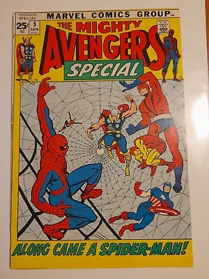 Buy Avengers Annual #5 Jan 1972 FINE+ 6.5  1st U.S. Reprint Of Avengers #8 1st Kang • 21.99£