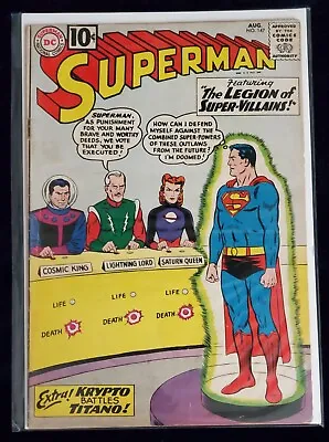 Buy Superman #147 (DC, 8-1961) 1st App. Legion Of Super-Villains - KEY Issue!! FN/VF • 68.31£