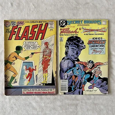 Buy VINTAGE: THE FLASH Comic Book Lot By DC Comics - 2 Issues • 23.61£