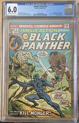 Buy BLACK PANTHER JUNGLE ACTION #6 CGC 6.0 1ST  SOLO STORY 1st Kill-Monger • 156.90£
