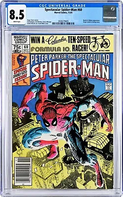 Buy Spectacular Spider-Man #60 CGC 8.5 (Nov 1981, Marvel) Frank Miller Cover, Beetle • 34.95£