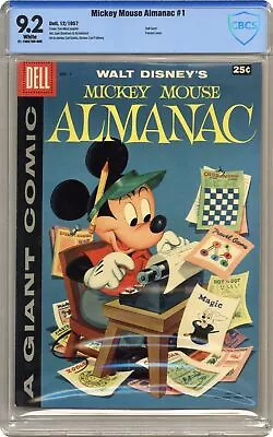 Buy Dell Giant Mickey Mouse Almanac #1 CBCS 9.2 1957 21-15627D9-008 • 264.82£