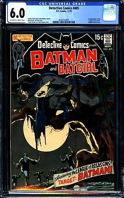Buy Detective Comics #405 (1970) CGC 6.0 -- O/w To White P; 1st League Of Assassins • 183.64£