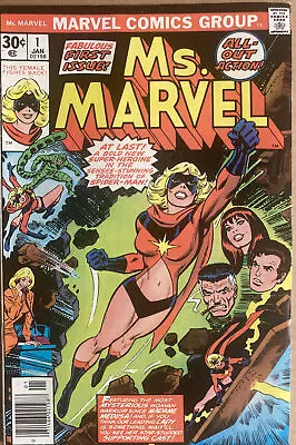 Buy Ms Marvel #1 Jan 1977 1st App Carol Danvers 1st Issue Highly Collectible Cents • 49.99£