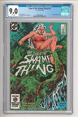 Buy Saga Of The Swamp Thing #25 Stephen Bissette Cover  CGC 9.0 1st John Constantine • 119.15£