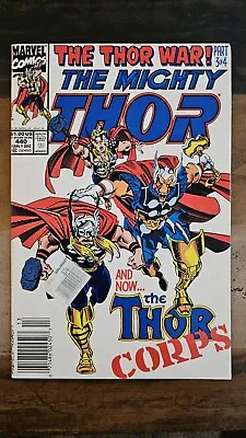 Buy Marvel Mighty Thor #440 Newsstand 1991 1st Team Thor Corps WAL-MART Sticker • 5.55£