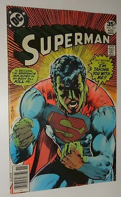 Buy Superman #317 Neal Adams Classic Kryptonite Cover   Vg 1977 • 16.62£