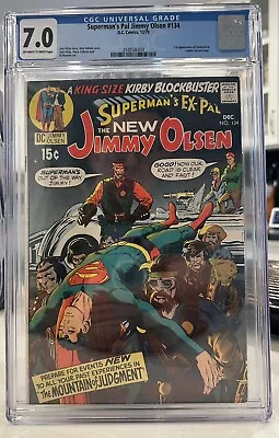 Buy Jimmy Olsen, Superman #134 CGC 7.0 OW/White Pages. DC, 1970, 1st Darkseid. • 198.45£
