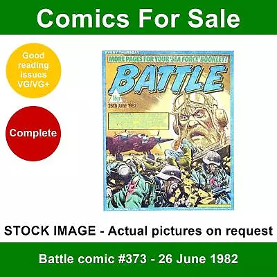 Buy Battle Comic #373 - 26 June 1982 - VG/VG+ • 2.99£
