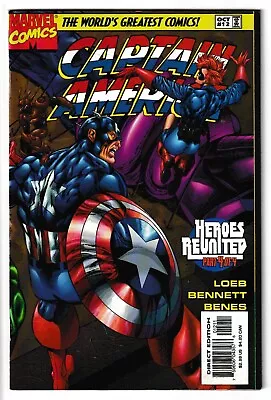 Buy Captain America #12 - Marvel 1997 - Series 2 [Heroes Reunited] [Ft Galactus] • 7.49£