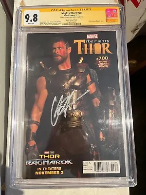 Buy Mighty Thor #700 CGC 9.8, Movie Photo Variant Cover, SS Sign By Chris Hemsworth! • 402.10£