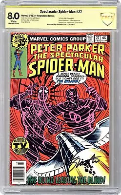 Buy Spectacular Spider-Man Peter Parker #27 CBCS 8.0 Newsstand SS Shooter 1979 • 65.62£