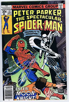 Buy Peter Parker, Spectacular Spider-Man #22 Marvel 1978 Moon Knight Appearance ! • 15.77£