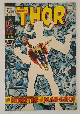 Buy Thor #169 Origin Of Galactus First App Of Galan Jack Kirby 1969 • 94.87£