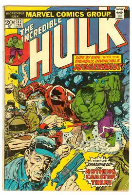 Buy Incredible Hulk #172 3.5 // Team-up Of The Hulk & Juggernaut Marvel Comics 1974 • 22.39£