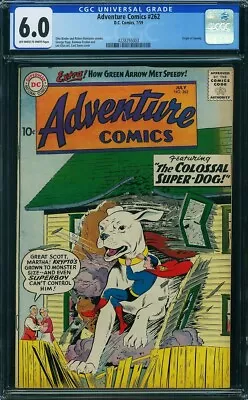 Buy Adventure Comics #262 GCG 6.0 Origin Of Speedy! • 95.94£