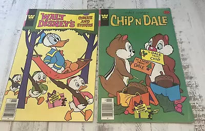 Buy Whitman Disney Comic Book 1978 Chip Dale #55 Donald Duck #458 Lot Of 2 • 4.79£