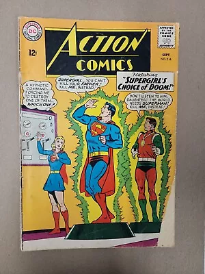 Buy Action Comics #316 (1964) Key! 1st Appearance Of Zigi And Zagi Silver Age. J6 • 7.91£
