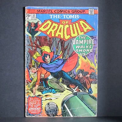 Buy The Tomb Of Dracula #37 The Vampire Walks Among Us Marvel Stamp Inside - Reader • 5.42£