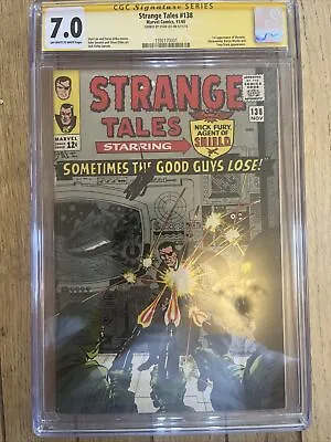 Buy Strange Tales No 138 CGC 7.0 SS Stan Lee 1st Appearance Of Eternity • 513.89£