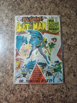 Buy Batman 208 80 Page Giant Batwoman Poison Ivy Batgirl Catwoman  Cover 1969 G/VG • 13.46£