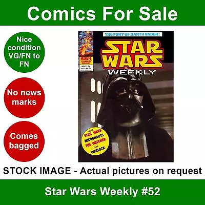 Buy Star Wars Weekly #52 Comic - VG/FN Clean 31 Jan 1979 - Marvel UK • 5.99£