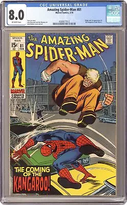 Buy Amazing Spider-Man #81 CGC 8.0 1970 4369077012 • 218.59£