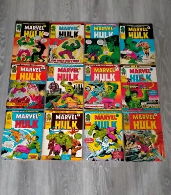 Buy X12 Hulk Marvel 1975 Comic Bundle 132 135 146 148 151 152 156 157 162 161 160 + • 27.50£