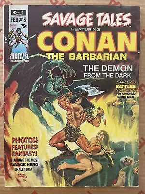 Buy SAVAGE TALES Featuring CONAN The BARBARIAN #3 Vol.1 Barry Smith  NM • 24.99£