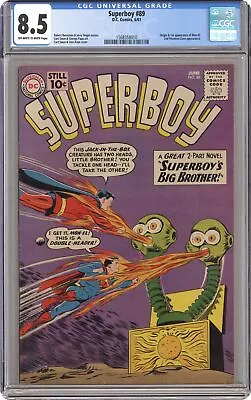 Buy Superboy #89 CGC 8.5 1961 1568358010 1st App. Mon-El • 1,037.52£