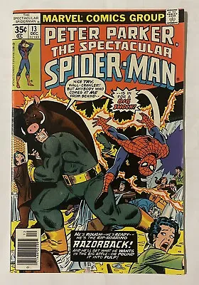 Buy Spectacular Spider-man #13. Dec 1977. Marvel. Fn/vf. Rare Mark Jewelers Variant! • 25£