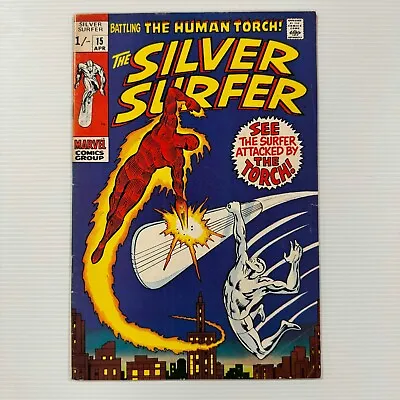 Buy Silver Surfer #15 1970 VG Vs Human Torch Pence Copy • 80£