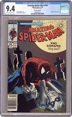 Buy Amazing Spider-Man Mark Jewelers #308MJ CGC 9.4 Newsstand 1988 4387045014 • 116.51£
