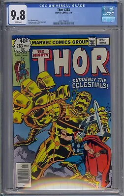 Buy Thor #283 Cgc 9.8 Celestials John Buscema White Pages 0020 • 179.81£
