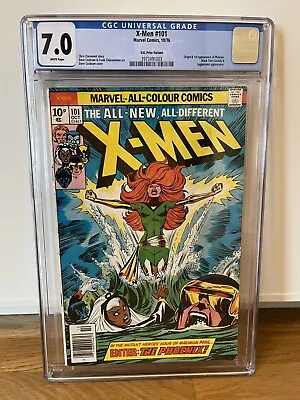 Buy X-Men 101 - CGC 7.0 WP, Marvel Bronze Age Key 1st Phoenix, UKPV, No Reserve! • 33£