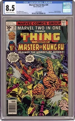 Buy MARVEL TWO-in-ONE #29 CGC 8.5 The Thing And Master Of Kung Fu (Marvel 1977) • 19.70£