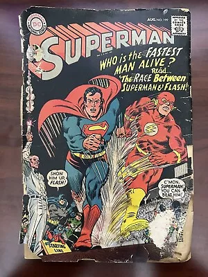 Buy Superman #199 *key* Issue 67' Dc Comics Low Grade 0.5 1st Race Superman Vs Flash • 3.20£