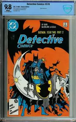 Buy Detective Comics #576 Cbcs 9.8 White Pages // Todd Mcfarlane Cover Art 1987 • 213.73£