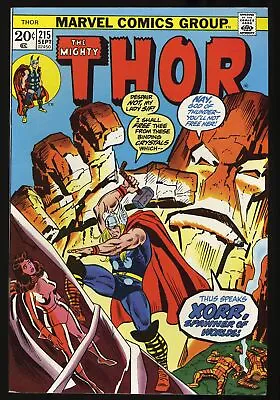 Buy Thor #215 NM 9.4 Xorr God Appearance! Mercurio ! God In The Jewel! Marvel 1973 • 21.35£